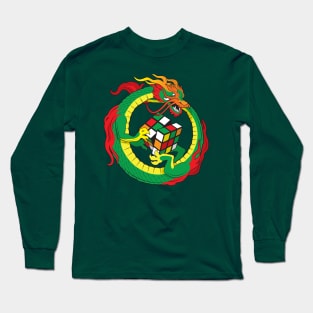 Rubik's cube dragon Long Sleeve T-Shirt